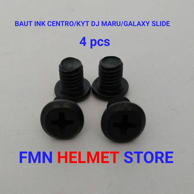 Baut Helm INK Centro/KYT DJ Maru / KYT Galaxy Slide 4 pcs