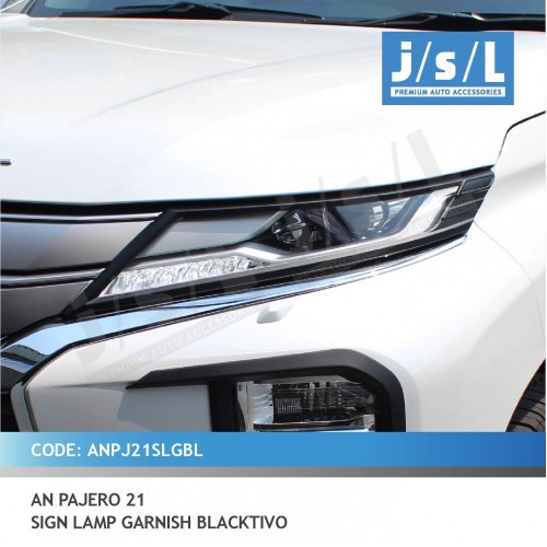 Pajero Sport 2021 2022 2023 2024 Aksesoris Cover List Lampu Sein Hitam JSL