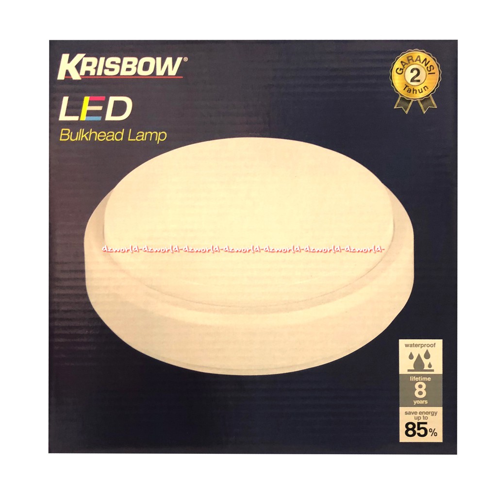 Krisbow LED Bulkhead Lamp Lampu Bulat Untuk Plafon