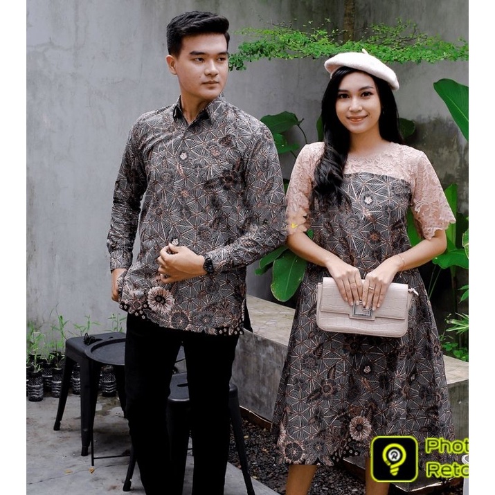 DRES DAN KEMEJA BATIK PREMIUM COUPLE