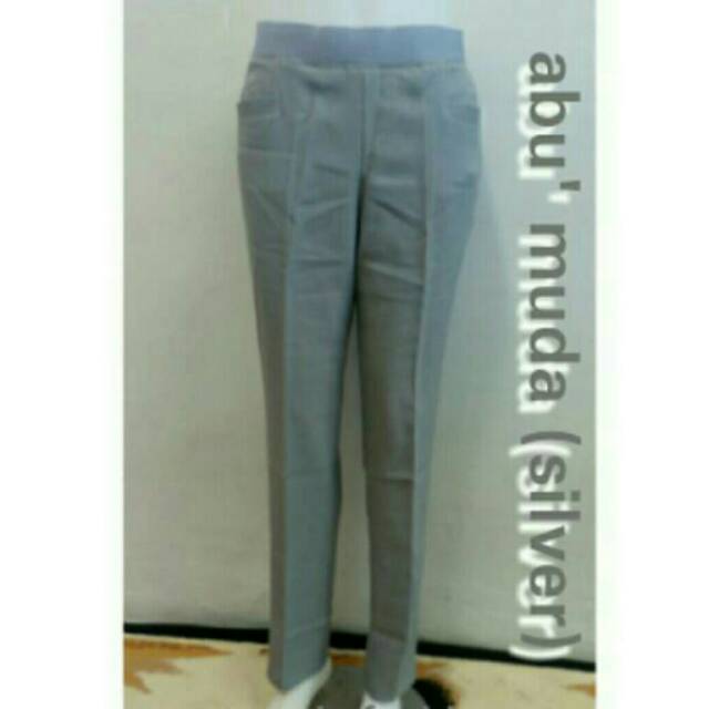 Celana kerja pinggang karet