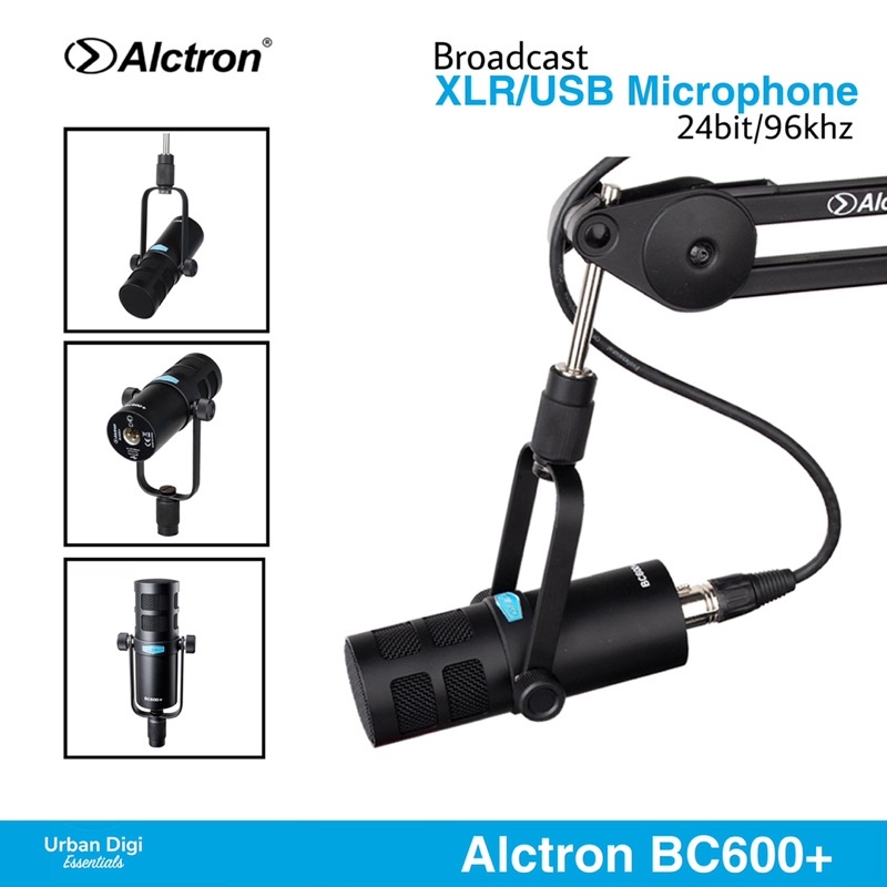 Alctron BC600 Plus - Dynamic Broadcast Microphone, XLR/USB Microphone