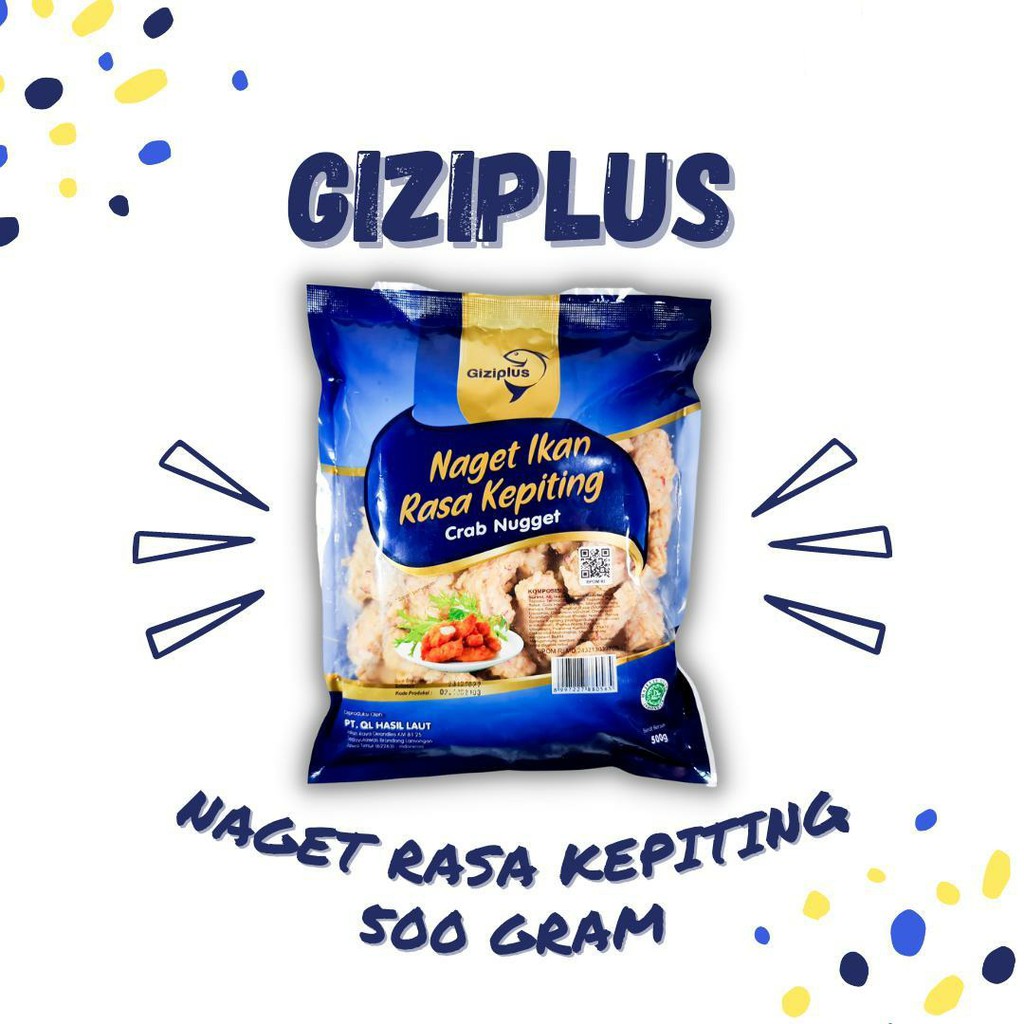 

ADDRIELLA - GIZIPLUS NUGGET RASA KEPITING 500gr | GIZIPLUS/FROZENFOOD/FROZENFOOD MURAH