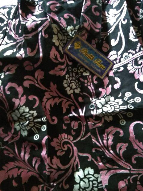 Prada Mutiara Kemeja Batik Lengan Pendek Reguler Size Ori Batik Pekalongan