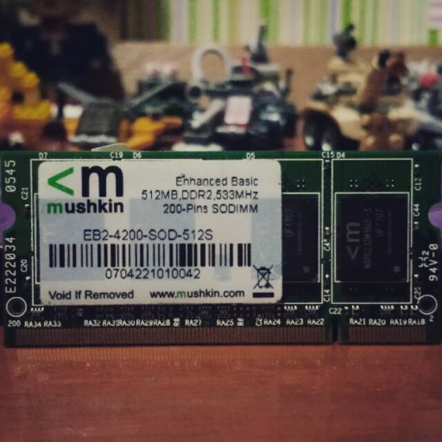 Mushkin SO-DIMM DDR2 RAM 512MB (PC-4200 533MHz)