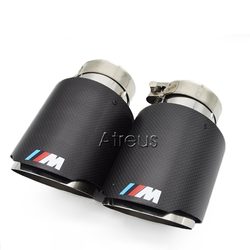 1pc Ujung Knalpot Akrapovic Untuk BMW E90 E46 E60 F30 320i 320 316i 328i X1 M3 M4 M5 M