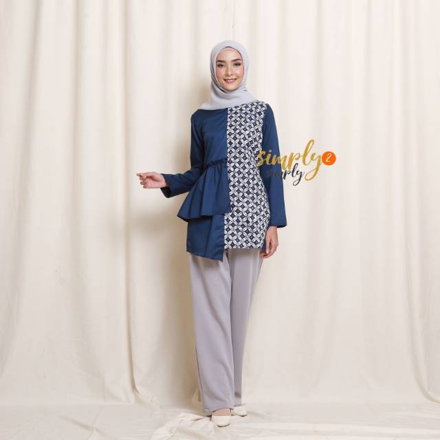 Kawung Ruffle Navy Simply2Simply