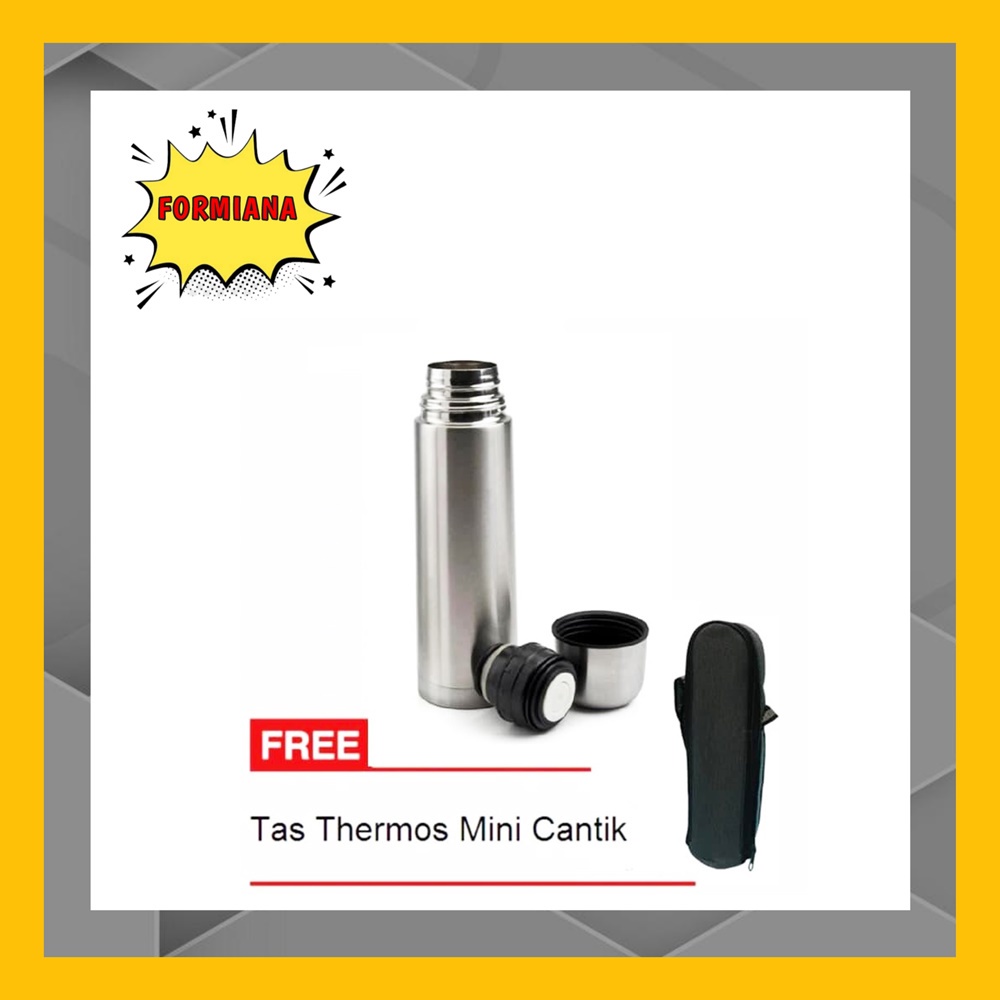 FM - Botol Minum Thermos Vacuum flask 1000ml Stainless Steel plus Bonus Tas