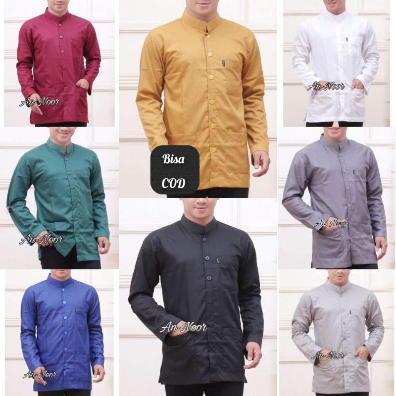 BAJU KOKO POLOS LENGAN PANJANG PRIA  BAJU KOKO PRIA