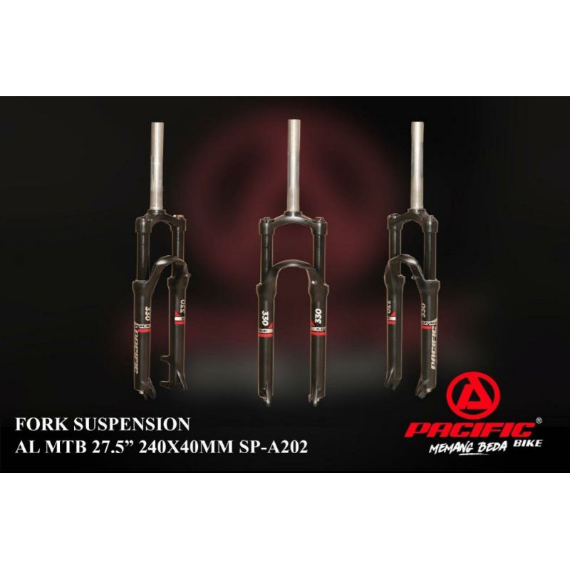 FORK SUPENSION DEPAN MTB PACIFIC 27.5 A202 ALLOY