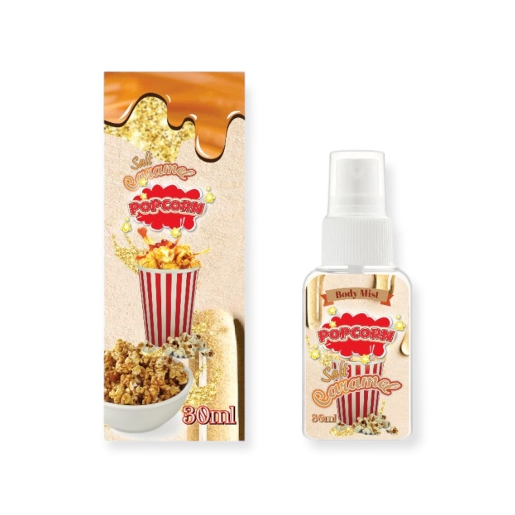 GEN - [BPOM] Parfum Body Mist Caramel Popcorn 30ml Premium / Parfum Popcorn Caramel 30ml Unisex / Parfum Popcorn Tahan Lama