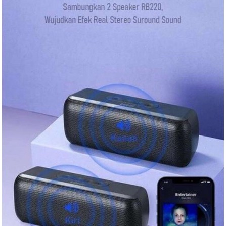 ITSTORE Robot RB220 Speaker Bluetooth 5.0 Powerful Sound Portable True Wireless Original Resmi