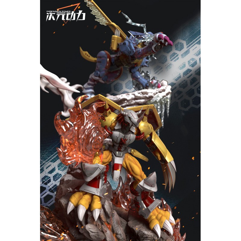 Statue Dimension Power Studio Digimon Adventure - WarGreymon &amp; MetalGarurumon