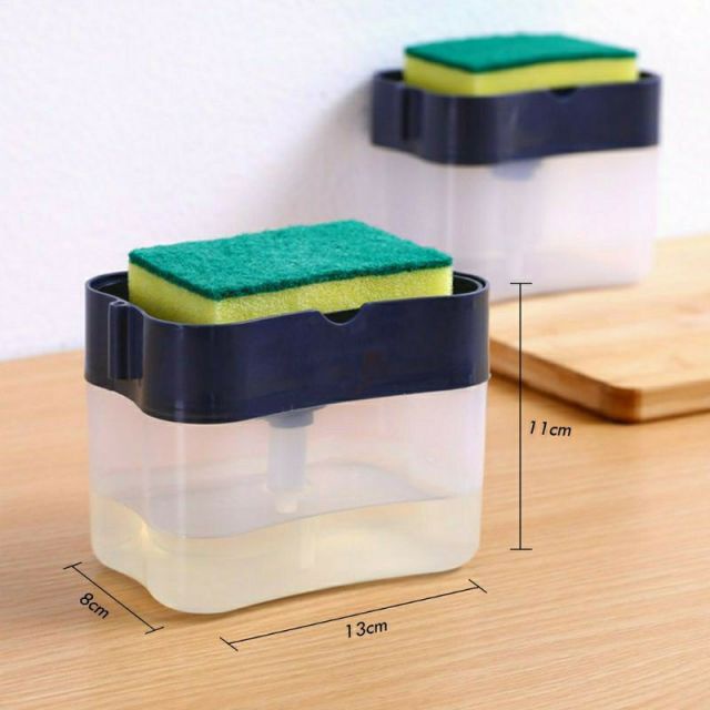 SOAP PUMP SPONGE CADDY DISPENSER TEMPAT SABUN CUCI PIRING/ DISPENSER CUCI