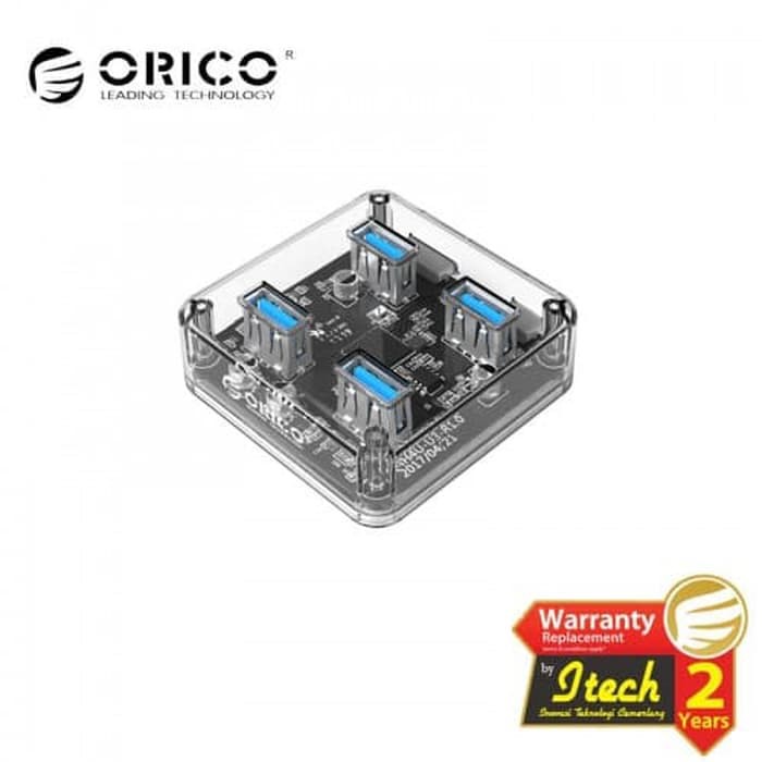 ORICO MH4U-U3-10 4 Port USB3.0 Transparent HUB