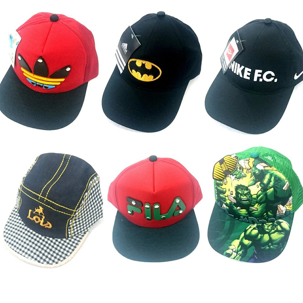 topi anak snapback TOA my little pony hulk spiderman iron man lol tayo