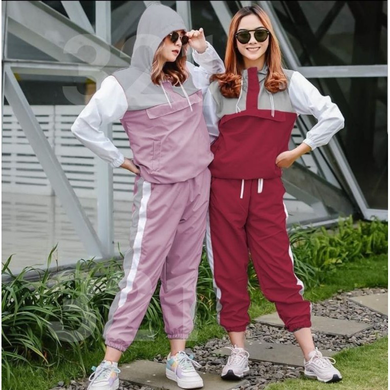 set Rky jogging - setelan baju olahraga wanita