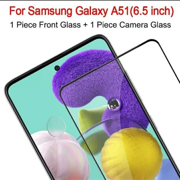 Samsung A52S M22 M32 A03s A22 4G A22 5G A32 4G A32 5G A52 A72 2021 Tempered Glass Camera TG Anti Gores Full Cover Layar Full Lem Kamera