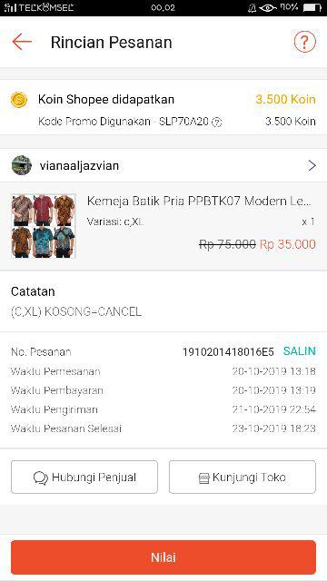Diskon Kemeja Batik Kenongo Padi8 Pekalongan M L Xl Batik Pria Murah Modern Grosir