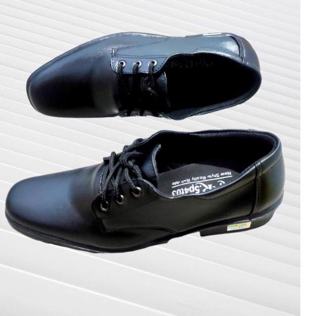 스 Sepatu Pantofel Hitam pria KERJA kulit / Sepatu Vantopel hitam cowok tali /sepatu pantofel kerja u