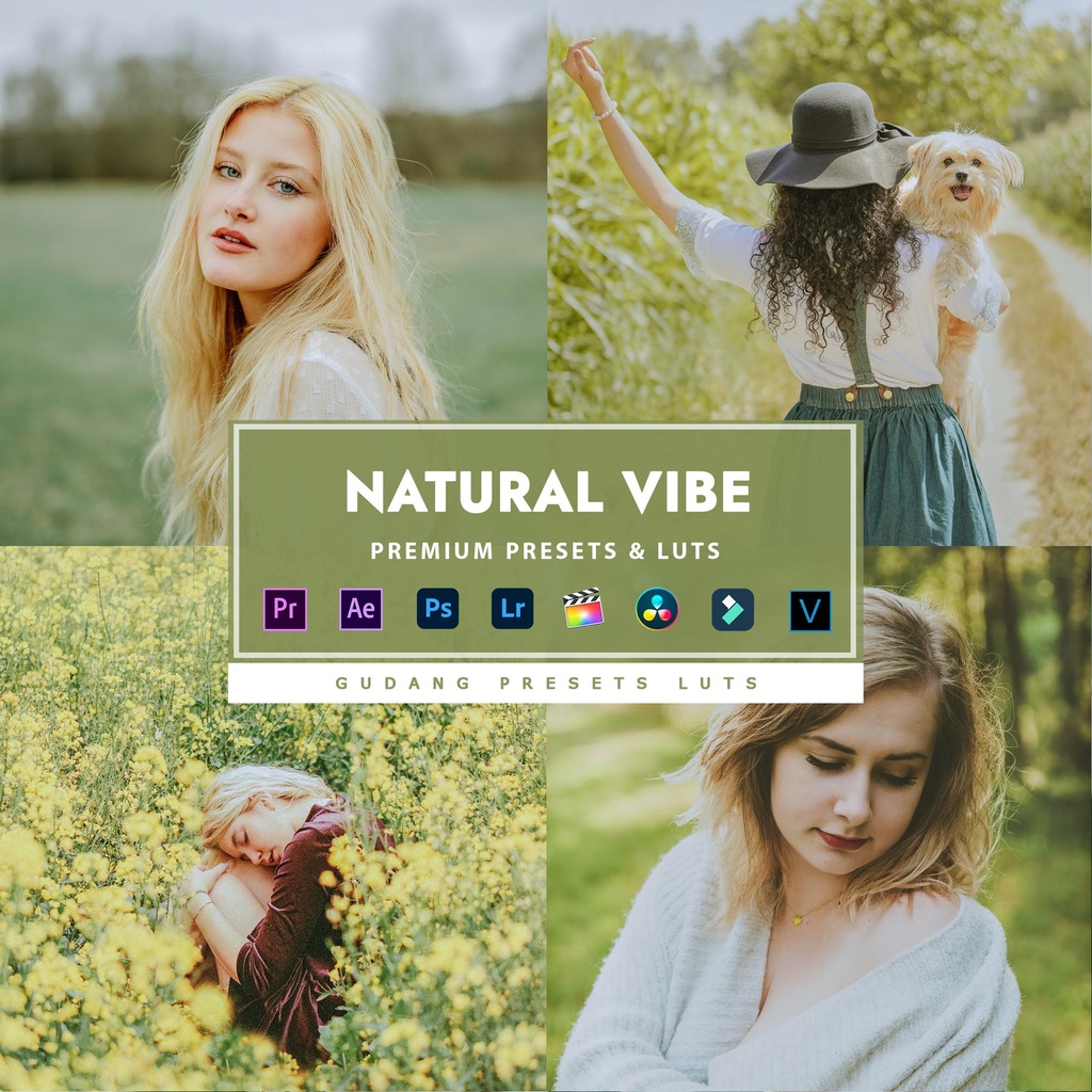 [BISA VN] Natural Vibe - Premium Preset Lightroom LUTs Android IOS PC Premiere Pro Davinci