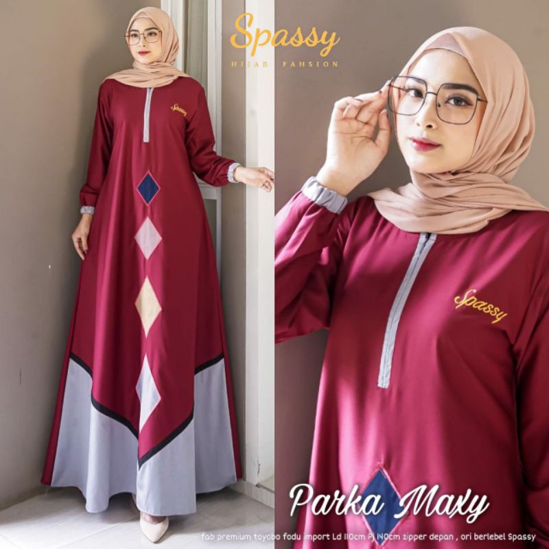 gamis polos PARKA MAXY ORI SPASSY