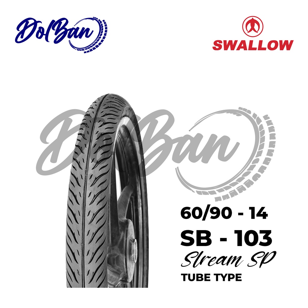 BAN LUAR MOTOR SWALLOW 60/90-14 RING 14 SB-103 STREAM TUBETYPE
