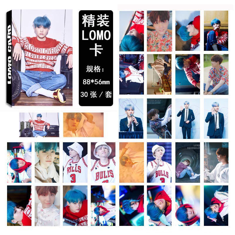 [BS] BISA COD 30pcs Lomo Card Photo Card BTS BASKET BT21 Jungkook V KPOP - KP241