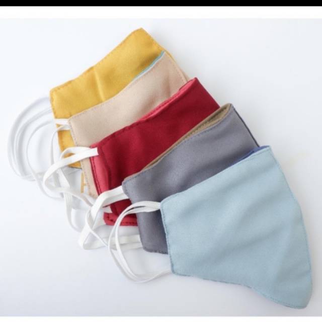 Masker kain 2 lapis