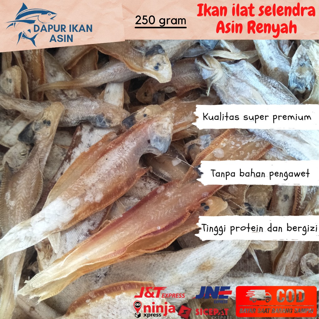 

Ikan Asin Ilat-ilatan Selendra Tipis Renyah 250gram