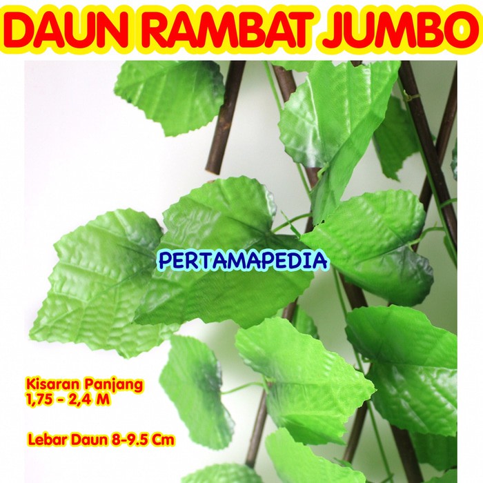 RESTOK  BUNGA DEKORASI/DAUN RAMBAT DEKORASI/RUMPUT DEKORASI/RAMBAT JUMBO BERKUALITAS