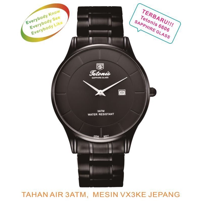 jam tangan pria original TETONIS 6606