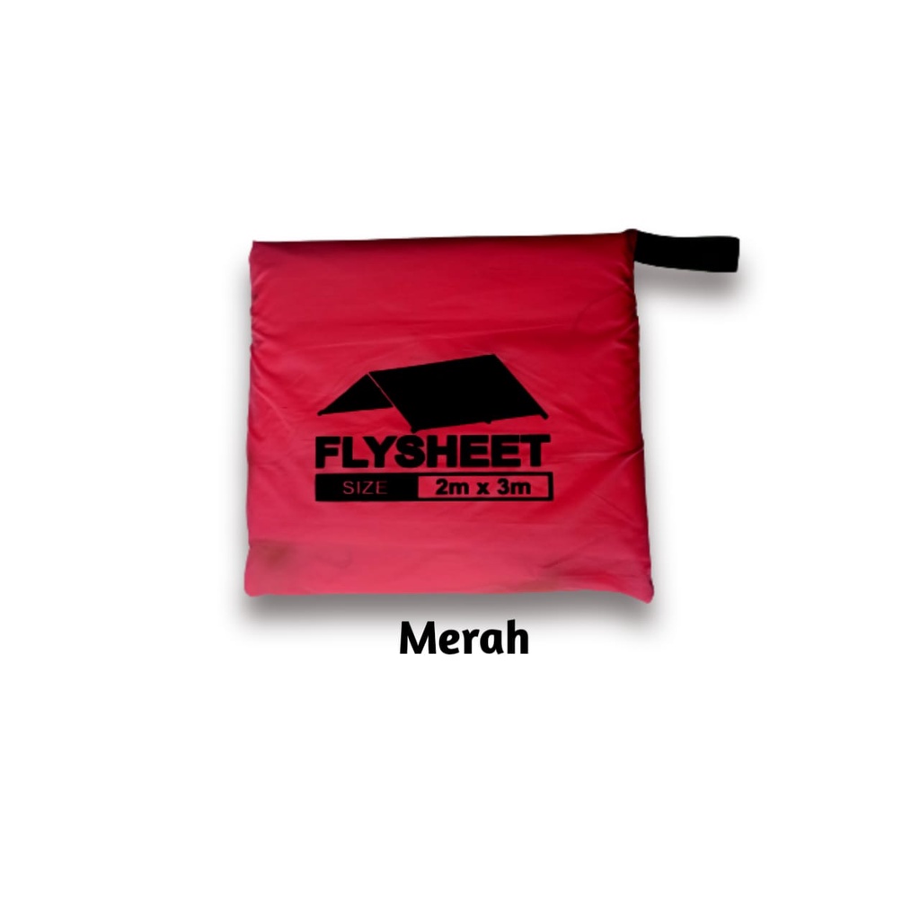 Flysheet BUSHCRAFT Trapteen 2 M x 3  M atap tenda waterproof Atap tenda flysheet anti air plesit 2x3 / flysheet waterproof /terpal tenda camping