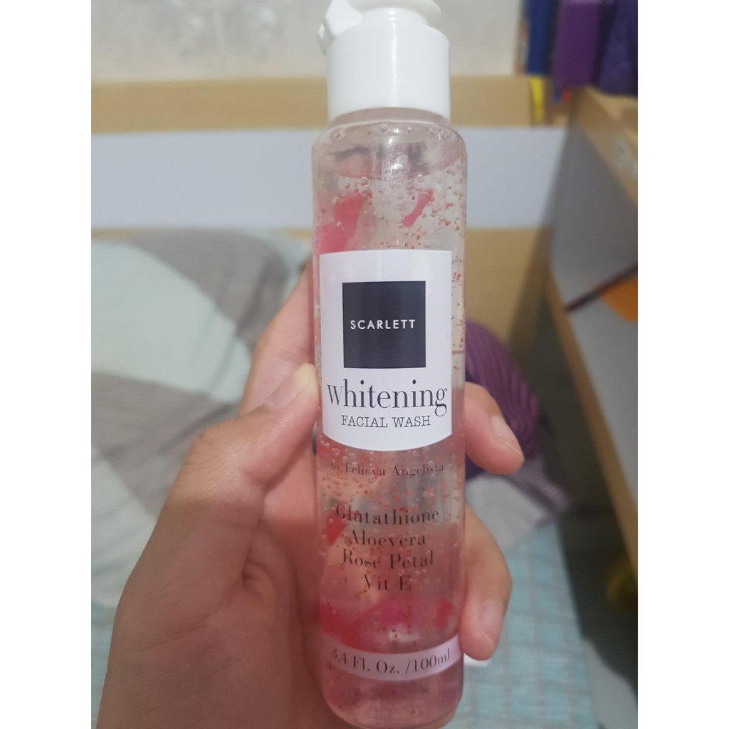 [ORI] Scarlett Whitening Facial Wash Pembersih Wajah Memutihkan &amp; Mencerahkan dalam 2 Minggu - ORIGINAL BPOM 100 ML