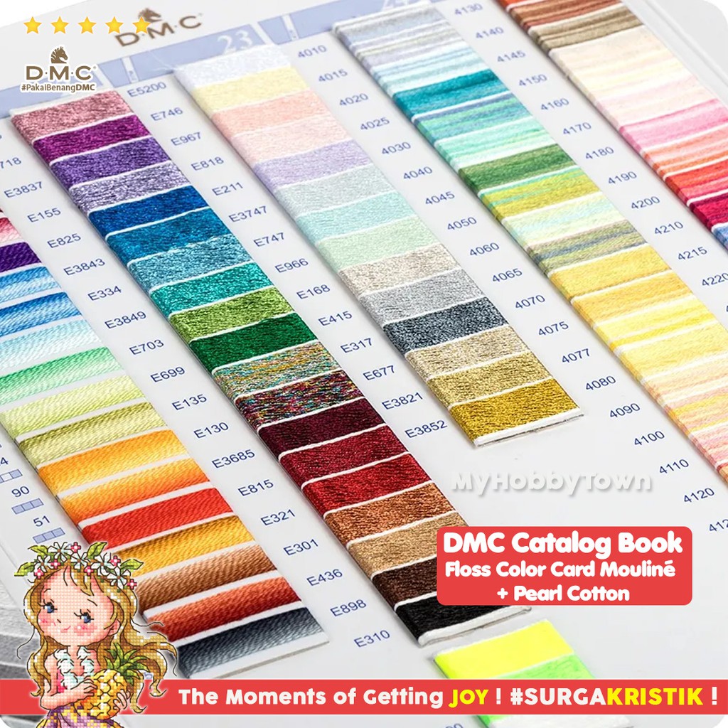 Katalog Benang Sulam DMC Color Card With Thread W100B