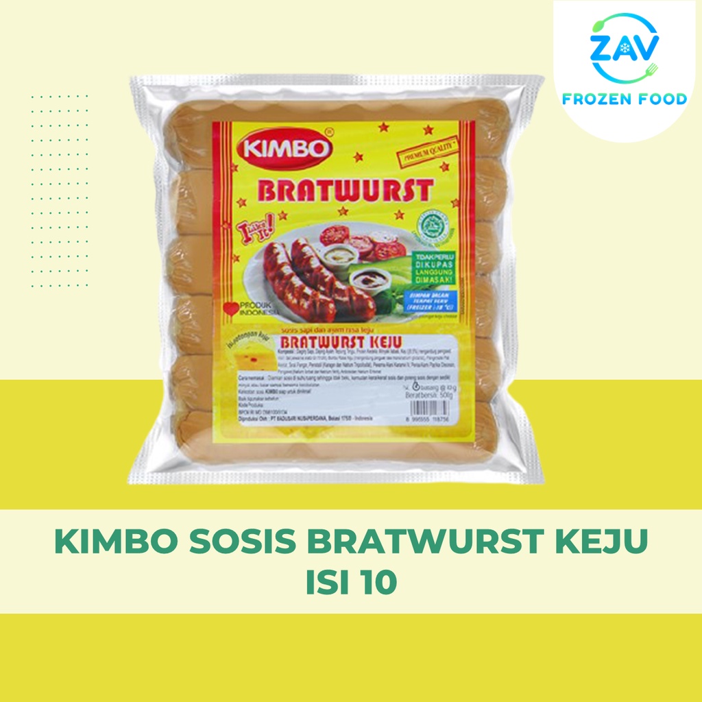 

KIMBO SOSIS BRATWURST KEJU ISI 10