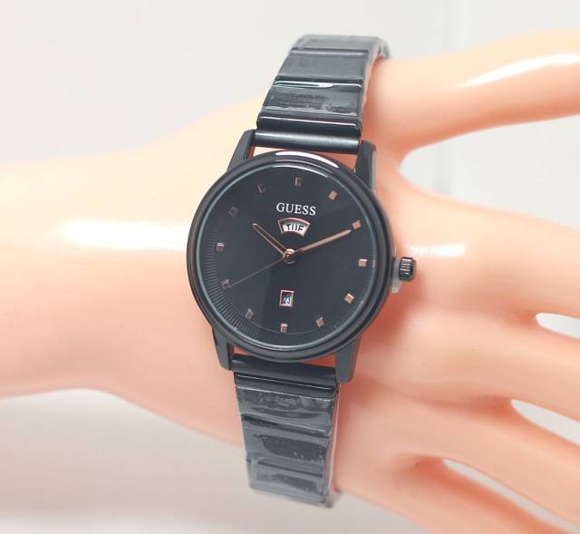 Jam Tangan  GUESS  WANITA  STRAP RANTAI JAM TANGAN LADIES TERBARU JAM TANGAN  WANITA