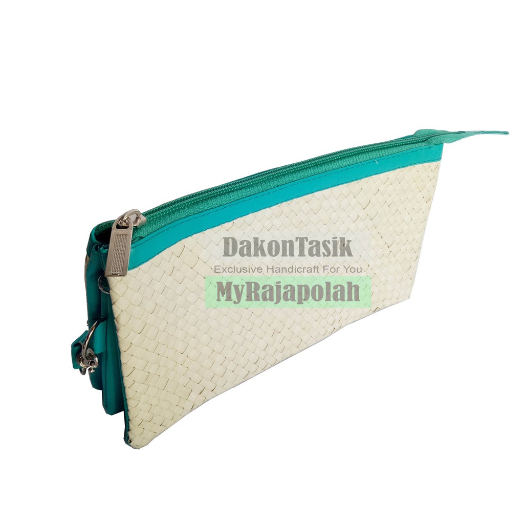 DT-17136 Dompet Anyaman pandan Sleting 3