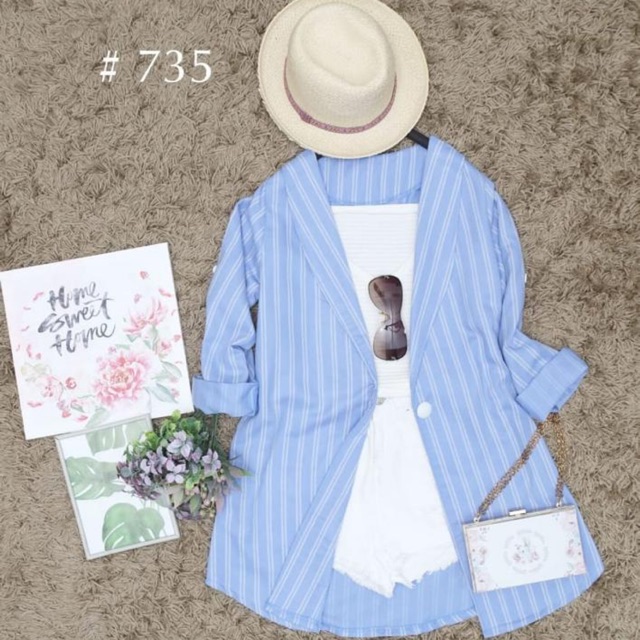 Blazer ( blazer stripe denim )