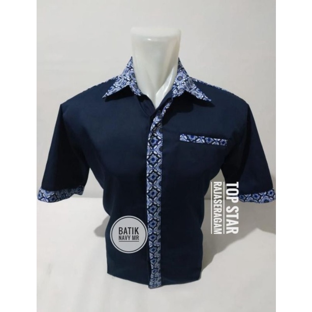 Baju Kemeja Hem Seragam Batik Kombinasi Kerja PDH PDL Drill Kantor