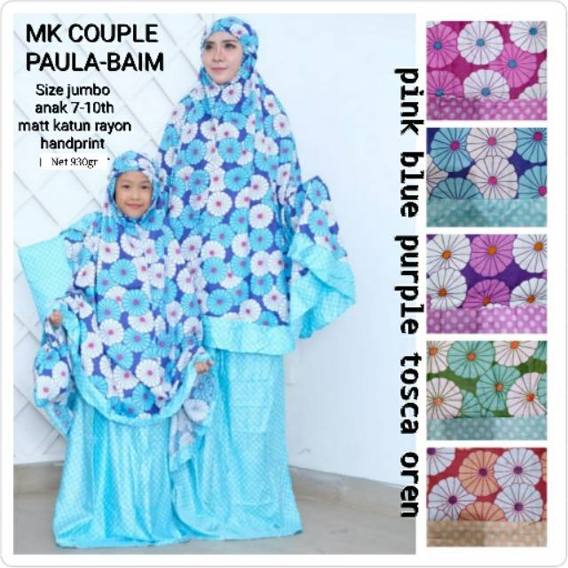 Mukena ibu Dan anak cantik