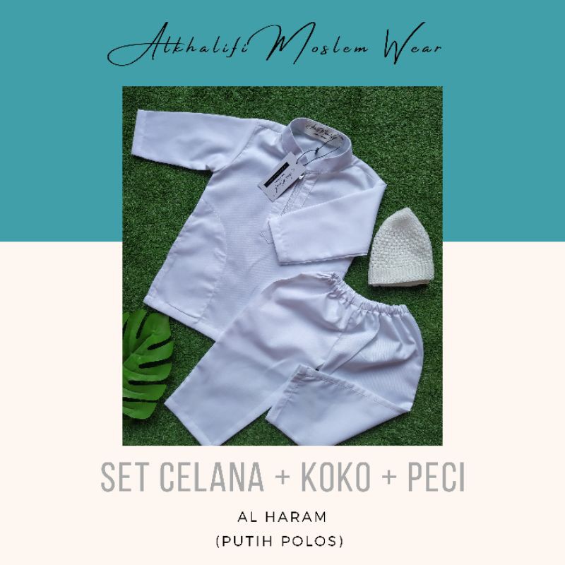 Diskon SET KOKO PAKISTAN AL HARAM LENGAN PANJANG bayi aqiqah by Alkhalifi Moslem Wear