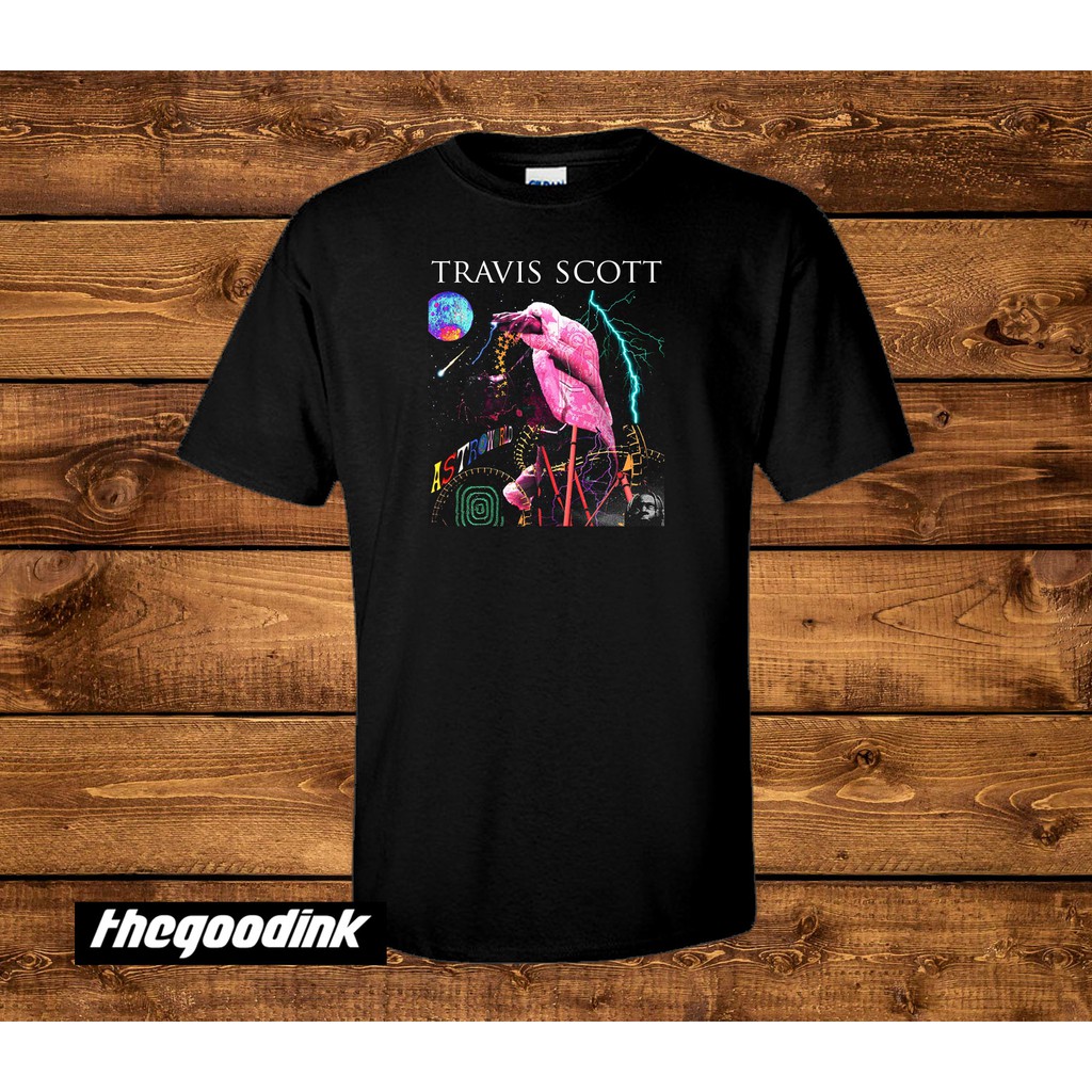 Kaos Travis Scott - Astroworld 3 - Original Gildan T-shirt DTG Print