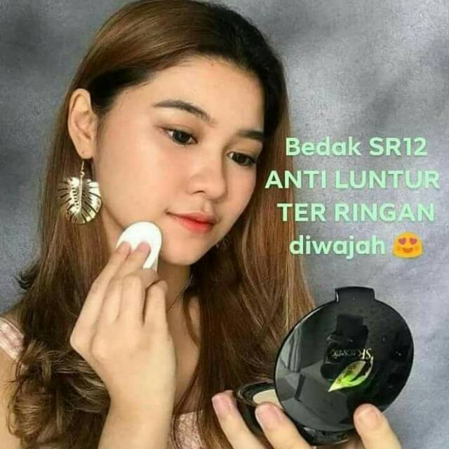 bedak sr12 berbpom bedak glowing /anti luntur