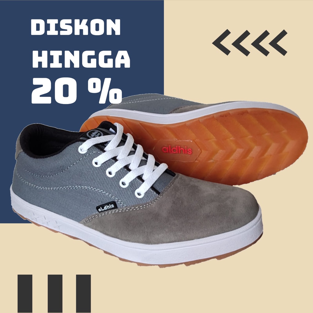 Sepatu Pria Original Sneakers Cowok Keren Buat Gaya Spatu Kets Casual Murah Aldhis SG1