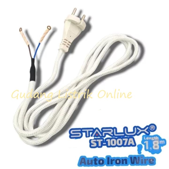 COD Kabel Setrika Starlux Arde 3 Kabel 1.8 Meter | Kabel Gepeng Stralux 2 Kabel Colokan Arde 3 Kabel1.8 Meter