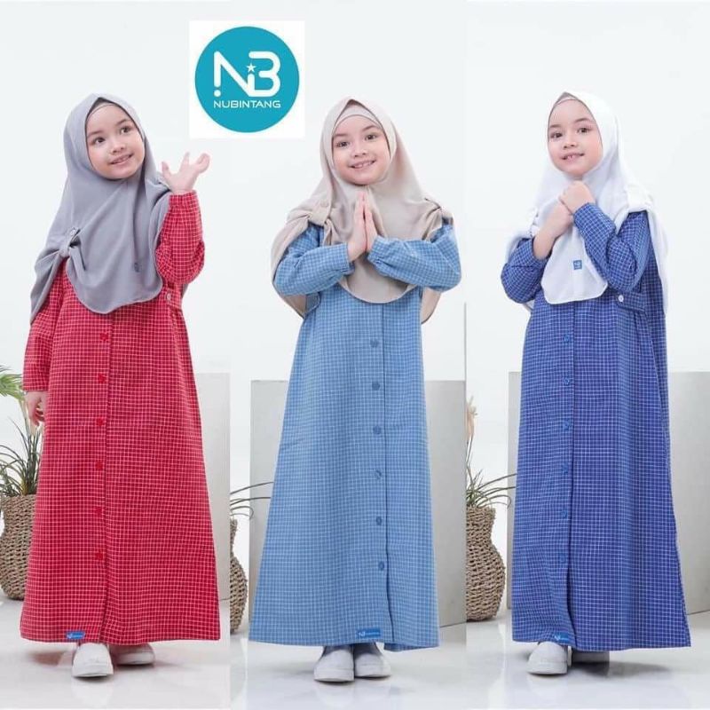 Gamis square//gamis anak//gamis kotak-kotak//baju muslim