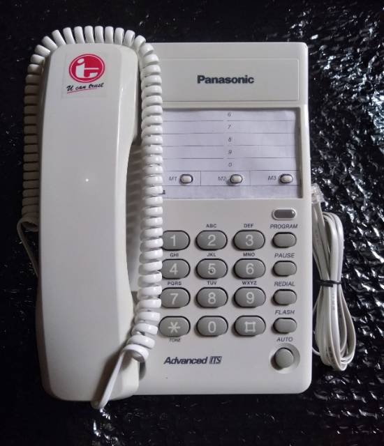 PESAWAT TELEPON PANASONIC KX-T2371  SECOND SPESIAL - BEKAS - Putih