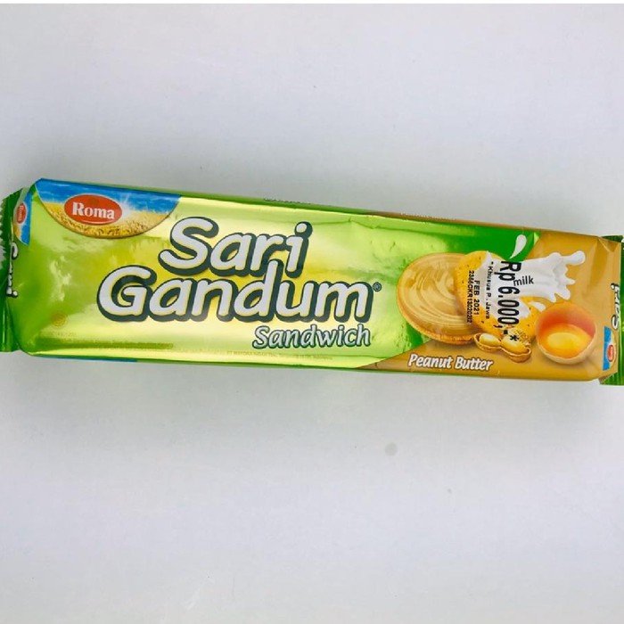 ROMA SARI GANDUM SANDWICH PEANUT BUTTER 108g