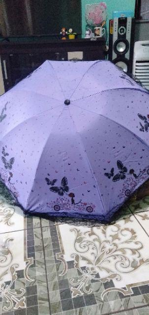 Payung Motif Kupu Kupu Princess Umbrella Butterfly Series